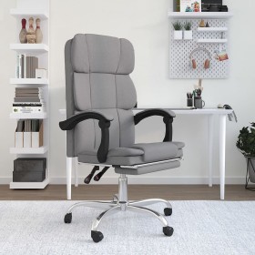Silla de oficina reclinable de tela gris claro de , Sillas de oficina - Ref: Foro24-349627, Precio: 114,20 €, Descuento: %