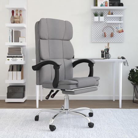 Silla de oficina reclinable de tela gris claro von , Bürostühle - Ref: Foro24-349627, Preis: 114,20 €, Rabatt: %