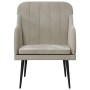 Sillón de terciopelo gris claro 63x76x80 cm von , Sessel - Ref: Foro24-351454, Preis: 98,89 €, Rabatt: %