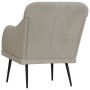 Sillón de terciopelo gris claro 63x76x80 cm von , Sessel - Ref: Foro24-351454, Preis: 98,89 €, Rabatt: %