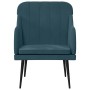 Sillón de terciopelo azul 63x76x80 cm by , Armchairs - Ref: Foro24-351463, Price: 92,95 €, Discount: %