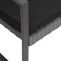 Banco jardín 2 plazas cojines PP aspecto de ratán gris oscuro by , garden benches - Ref: Foro24-360211, Price: 113,50 €, Disc...