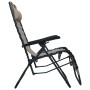 Tumbona plegable de textilene gris taupe de , Tumbonas - Ref: Foro24-47901, Precio: 115,89 €, Descuento: %