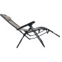 Tumbona plegable de textilene gris taupe de , Tumbonas - Ref: Foro24-47901, Precio: 115,89 €, Descuento: %