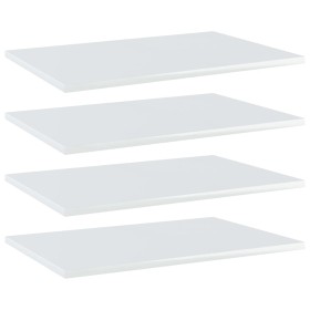 Estante estantería 4uds contrachapada blanco brillo 60x40x1,5cm von , Regale - Ref: Foro24-805260, Preis: 42,37 €, Rabatt: %