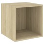 Armario de pared 2 uds madera contrachapada roble 37x37x37 cm von , Regale und Regale - Ref: Foro24-805454, Preis: 61,52 €, R...