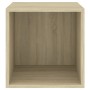 Armario de pared 2 uds madera contrachapada roble 37x37x37 cm von , Regale und Regale - Ref: Foro24-805454, Preis: 61,52 €, R...