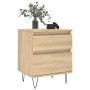 Mesitas noche 2 uds madera ingeniería roble Sonoma 40x35x50 cm by , Nightstands - Ref: Foro24-830675, Price: 74,32 €, Discoun...