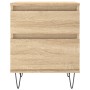 Mesitas noche 2 uds madera ingeniería roble Sonoma 40x35x50 cm by , Nightstands - Ref: Foro24-830675, Price: 74,32 €, Discoun...