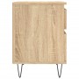 Mesitas noche 2 uds madera ingeniería roble Sonoma 40x35x50 cm de , Mesitas de noche - Ref: Foro24-830675, Precio: 76,45 €