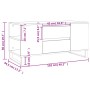 Mesa de centro madera de ingeniería negro 102x44,5x50 cm von , Couchtisch - Ref: Foro24-831005, Preis: 96,35 €, Rabatt: %