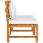vidaxL Sofá cama con cojín madera maciza acacia crema 200x60x75 cm by , Outdoor beds - Ref: Foro24-312144, Price: 311,25 €, D...