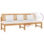 vidaxL Sofá cama con cojín madera maciza acacia crema 200x60x75 cm by , Outdoor beds - Ref: Foro24-312144, Price: 311,25 €, D...