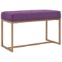 Banco 80 cm terciopelo morado von , Bänke für Hallen und Lager - Ref: Foro24-247557, Preis: 94,85 €, Rabatt: %