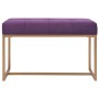 Banco 80 cm terciopelo morado von , Bänke für Hallen und Lager - Ref: Foro24-247557, Preis: 94,85 €, Rabatt: %