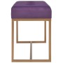 Banco 80 cm terciopelo morado von , Bänke für Hallen und Lager - Ref: Foro24-247557, Preis: 94,85 €, Rabatt: %