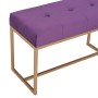 Banco 80 cm terciopelo morado von , Bänke für Hallen und Lager - Ref: Foro24-247557, Preis: 94,85 €, Rabatt: %