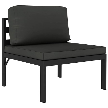 Sofá modular central con cojines aluminio antracita von , Modulare Sofas für den Außenbereich - Ref: Foro24-49240, Preis: 178...