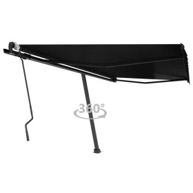 Manuell ausziehbare Fußmarkise Anthrazitgrau 400x300 cm von vidaXL, Markisen - Ref: Foro24-3069739, Preis: 433,86 €, Rabatt: %