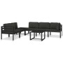 Sofá modular central con cojines aluminio antracita von , Modulare Sofas für den Außenbereich - Ref: Foro24-49240, Preis: 178...