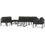Sofá modular central con cojines aluminio antracita von , Modulare Sofas für den Außenbereich - Ref: Foro24-49240, Preis: 178...
