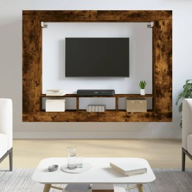 Mueble para TV madera de ingeniería roble ahumado 152x22x113 cm von , TV-Möbel - Ref: Foro24-833727, Preis: 93,48 €, Rabatt: %