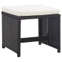 Taburetes de jardín 2 unidades y cojines ratán sintético negro von , Gartenstühle - Ref: Foro24-46416, Preis: 96,52 €, Rabatt: %