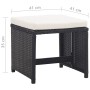 Taburetes de jardín 2 unidades y cojines ratán sintético negro von , Gartenstühle - Ref: Foro24-46416, Preis: 96,52 €, Rabatt: %