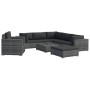Set de muebles de jardín 8 pzas y cojines ratán sintético gris von , Gartensets - Ref: Foro24-46767, Preis: 844,70 €, Rabatt: %