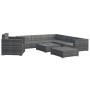 Set de muebles de jardín 8 pzas y cojines ratán sintético gris von , Gartensets - Ref: Foro24-46767, Preis: 844,70 €, Rabatt: %
