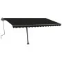 Manuell ausziehbare Fußmarkise Anthrazitgrau 400x300 cm von vidaXL, Markisen - Ref: Foro24-3069739, Preis: 433,86 €, Rabatt: %