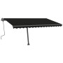 Manuell ausziehbare Fußmarkise Anthrazitgrau 400x300 cm von vidaXL, Markisen - Ref: Foro24-3069739, Preis: 397,76 €, Rabatt: %