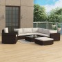 Set muebles de jardín 8 piezas y cojines ratán sintético marrón von , Gartensets - Ref: Foro24-46765, Preis: 868,63 €, Rabatt: %