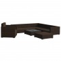 Set muebles de jardín 8 piezas y cojines ratán sintético marrón von , Gartensets - Ref: Foro24-46765, Preis: 868,63 €, Rabatt: %