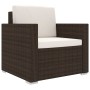 Set muebles de jardín 8 piezas y cojines ratán sintético marrón von , Gartensets - Ref: Foro24-46765, Preis: 868,63 €, Rabatt: %