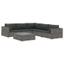 Set de muebles de jardín 6 pzas y cojines ratán sintético gris von , Gartensets - Ref: Foro24-46771, Preis: 635,86 €, Rabatt: %