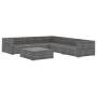 Set de muebles de jardín 6 pzas y cojines ratán sintético gris von , Gartensets - Ref: Foro24-46771, Preis: 635,86 €, Rabatt: %