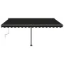 Manuell ausziehbare Fußmarkise Anthrazitgrau 400x300 cm von vidaXL, Markisen - Ref: Foro24-3069739, Preis: 433,86 €, Rabatt: %