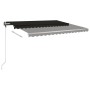 Manuell ausziehbare Fußmarkise Anthrazitgrau 400x300 cm von vidaXL, Markisen - Ref: Foro24-3069739, Preis: 397,76 €, Rabatt: %
