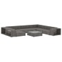Set de muebles de jardín 10 pzas y cojines ratán sintético gris von , Gartensets - Ref: Foro24-46816, Preis: 998,23 €, Rabatt: %
