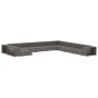 Set de muebles de jardín 11 pzas y cojines ratán sintético gris by , Garden sets - Ref: Foro24-46828, Price: 1,00 €, Discount: %
