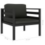 Set muebles de jardín 6 pzas y cojines aluminio gris antracita by , Garden sets - Ref: Foro24-49235, Price: 1,00 €, Discount: %