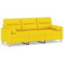 Sofá de 3 plazas con cojines tela amarillo claro 180 cm von , Sofas - Ref: Foro24-3200834, Preis: 272,76 €, Rabatt: %