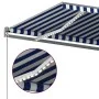 Automatische Markise LED-Windsensor blau und weiß 450x300 cm von vidaXL, Markisen - Ref: Foro24-3069771, Preis: 787,33 €, Rab...