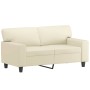 Sofá de 2 plazas con cojines cuero sintético color crema 120 cm von , Sofas - Ref: Foro24-3200862, Preis: 236,98 €, Rabatt: %