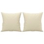 Sofá de 2 plazas con cojines cuero sintético color crema 120 cm von , Sofas - Ref: Foro24-3200862, Preis: 236,98 €, Rabatt: %