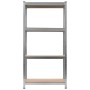 Estantería de acero y MDF 80x40x160 cm plateado by , Industrial shelving - Ref: Foro24-144266, Price: 59,67 €, Discount: %