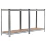 Estantería de acero y MDF 80x40x160 cm plateado by , Industrial shelving - Ref: Foro24-144266, Price: 59,67 €, Discount: %