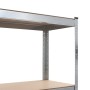 Estantería de acero y MDF 80x40x160 cm plateado by , Industrial shelving - Ref: Foro24-144266, Price: 59,67 €, Discount: %