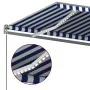 Automatic awning with wind sensor LED blue and white 600x300 cm by vidaXL, Awnings - Ref: Foro24-3069811, Price: 847,98 €, Di...